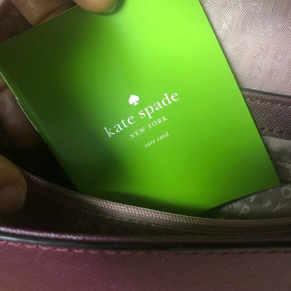 Kate Spade Deep plum Laurel Way leather crossbody, brand new with tag - Picture 15 of 15